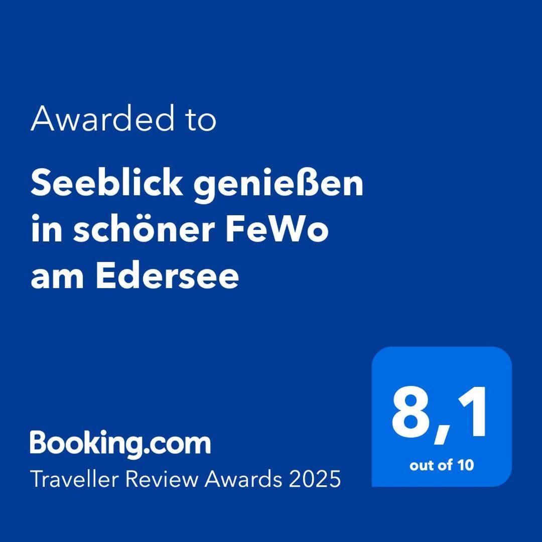 Seeblick Geniessen In Schoener Fewo Am Edersee Scheid  Exterior photo